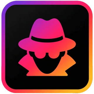 Ícone do InStalker: personagem de chapéu e sobretudo